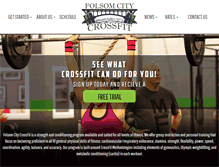 Tablet Screenshot of folsomcitycrossfit.com